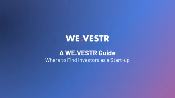 Where to find investors from WE.VESTR